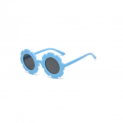 Puff And Pop Skyblue Floral Sunglasses