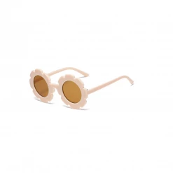 Puff And Pop Party Sunglasses Nude Floral Sunglasses