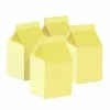 Puffnpop Milk Box Pastel Yellow (10pcs) Tableware And Decorations