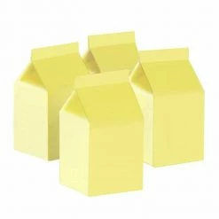 Puffnpop Milk Box Pastel Yellow (10pcs) Tableware And Decorations