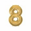 Puffnpop Bright Gold Supersized Number Number Balloons