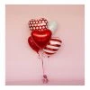 Puffnpop Balloon Bouquets RED Patterned Valentine Heart Bouquet
