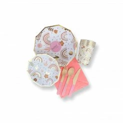 Puff And Pop Tableware Sets Neutral Rainbow Tableware Set